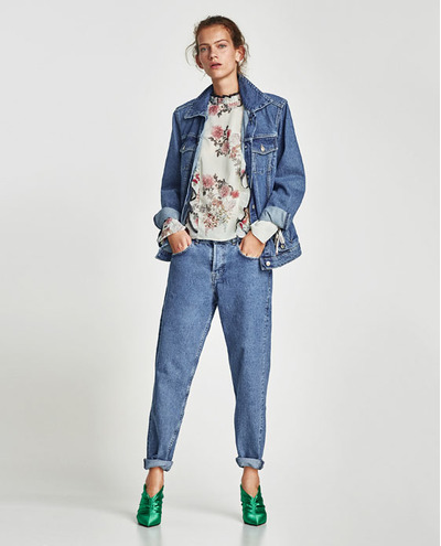 floral print blouse, Zara, 