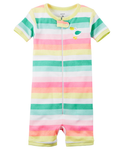 Toddler Girl 1-Piece Snug Fit Neon Cotton Romper PJs | Carters.com, Carters, 