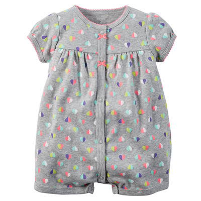 Snap-Up Cotton Romper, Carters, 