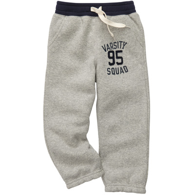 Pull-On Varsity Cotton Fleece Pants, OshKosh, 