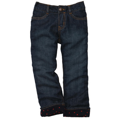 Fleece-Lined Jeans - Dark Rinse, OshKosh, 
