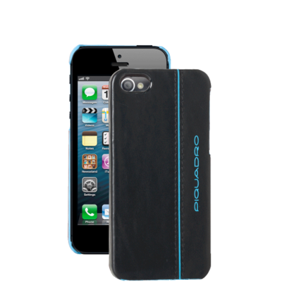 Leather shell for iphone 5 Blue square, Piquadro, 