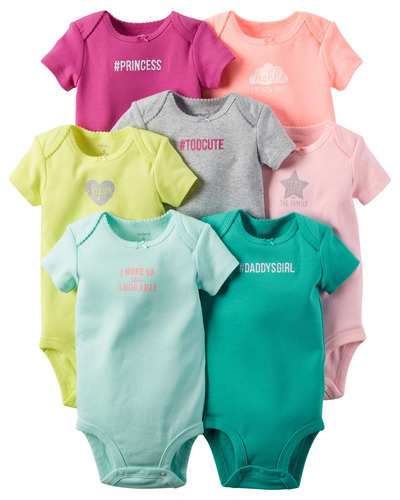 Baby Girl 7-Pack Original Bodysuits | Carters.com, Carters, 