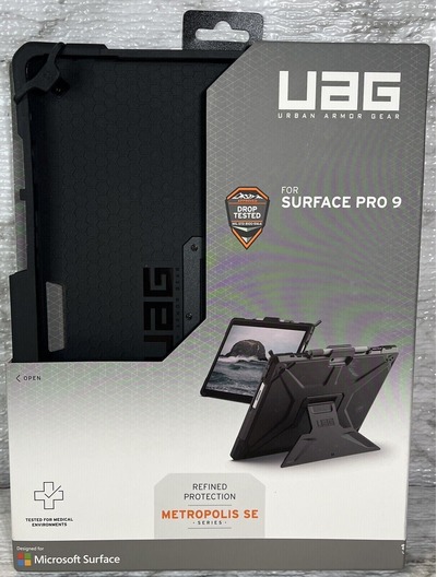 UAG - Microsoft Surface Pro 9 Next Metropolis Kickstand Case - Black - In Box, Ebay, 