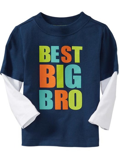 "Best Big Bro" 2-in-1 Tees for Baby, OldNavy, 
