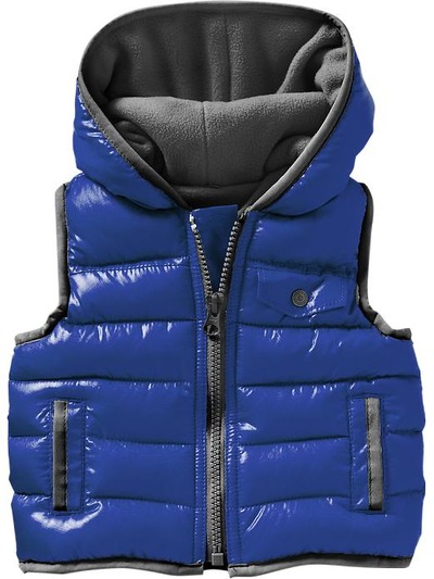 Hooded Zip-Front Quilted Vests for Baby, OldNavy, 