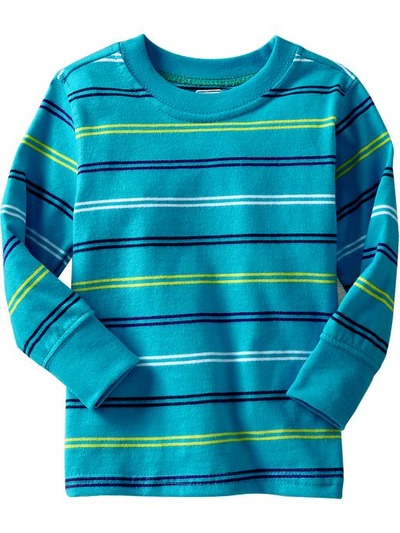 Striped Long-Sleeve Tees for Baby, OldNavy, 