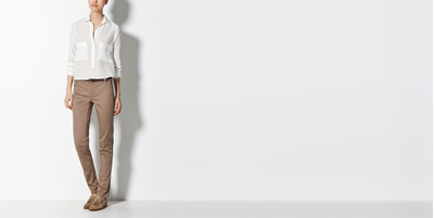 TROUSERS WITH DETAIL IN WAIST AND LEG, MassimoDutti, 