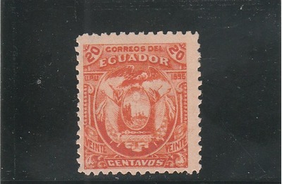 Ecuador Scott# 59 MH (1896), HipStamp, 