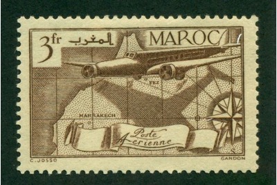 French Morocco 1939 #C24 MH SCV(2018) = $0.50, HipStamp, 