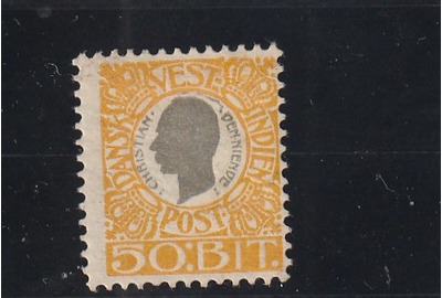 Danish West Indies Scott# 36 MH (1905 Christian IX), HipStamp, 