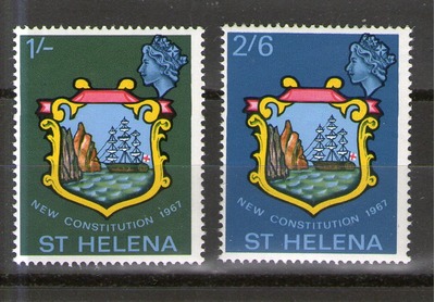 St. Helena 195-196 MNH, HipStamp, 