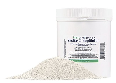 Zeolite Powder, 1 Pound, ULTRA FINE less-than 20 Âm, Clinoptilolite: 90-92%, activated, Natural Mineral Dust., Amazon, 