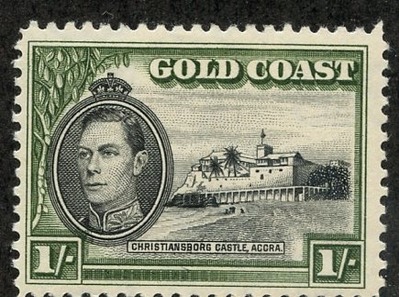 Gold Coast, Scott #123, Unused, Hinged, HipStamp, 