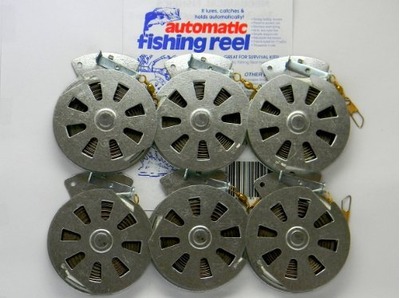 6 Mechanical Fisher's Yo Yo Fishing Reels -Package of 1/2 Dozen- Yoyo Fish Trap -(FLAT TRIGGER MODEL), Amazon, 