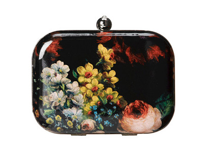 Jessica McClintock Antique Floral Minaudiere, 6pm, 