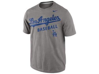 Los Angeles Dodgers Nike "MLB Away Practice T-Shirt 1.4", Lids, 