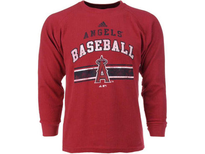 Los Angeles Angels of Anaheim adidas "MLB Youth Long Sleeve Vintage Thermal T-Shirt", Lids, 