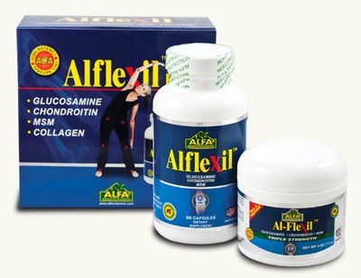 Alflexil Kit. 90 Capsules and Cream 4 Oz. Glucosamine. Chondroitin. Msm. Collagen. Bone and Joint. Muscle, Amazon, 