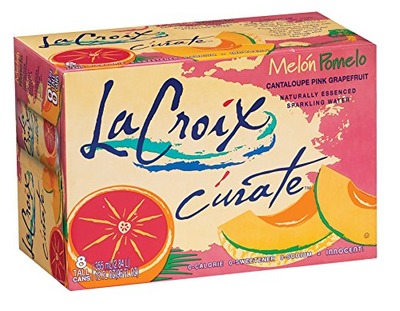 La Croix Curate Sparkling Water, Melon Pomelo, 12 oz Can (Pack of 8), Amazon, 