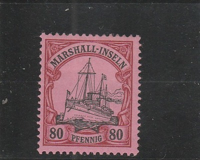 Marshall Islands Scott# 21 MH (1901 Kaiser's Yacht), HipStamp, 