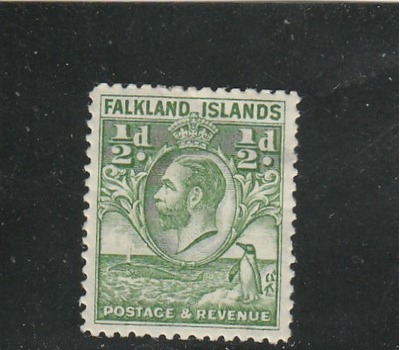 Falkland Islands Scott# 54 MH (1929 King George V), HipStamp, 