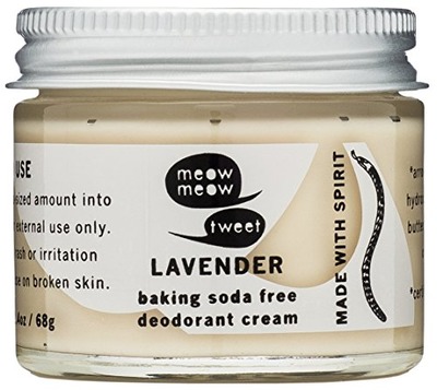 Meow Meow Tweet, Baking Soda Free Lavender Deodorant Cream, 2.4 oz, Amazon, 
