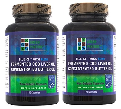 Blue Ice Royal Butter Oil / Fermented Cod Liver Oil Blend (240 Capsules) , Amazon, 