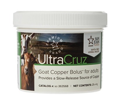UltraCruz sc-363568 Goat Copper Bolus for adults, 25 count x 4 grams, Amazon, 