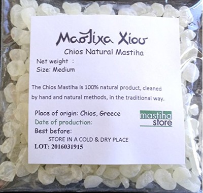 Chios Mastiha Tears Gum Greek 100% Natural Mastic Packs From Mastic Growers (20gr Medium Tears), Amazon, 