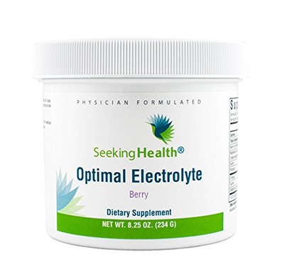 Optimal Electrolyte | Berry Flavor | 30 Powder Servings | Mix In Juice or Water | Non-GMO | Soy-Free | Physician Formulated | Seeking Health, Amazon, 
