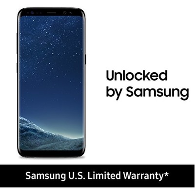 Samsung Galaxy S8 Unlocked 64GB - US Version (Midnight Black) - US Warranty, Amazon, 