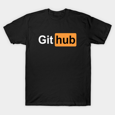 GitHub Pornhub T-Shirt, TeePublic, 