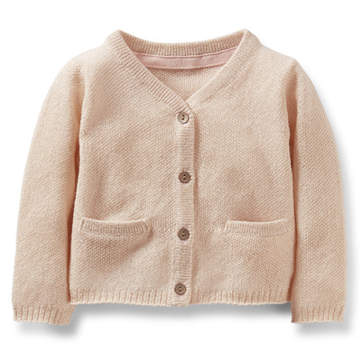 Sweater-Knit Shimmery Cardigan, Carters, 
