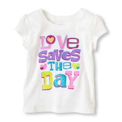 Love Saves The Day Graphic Tee, ChildrensPlace, 