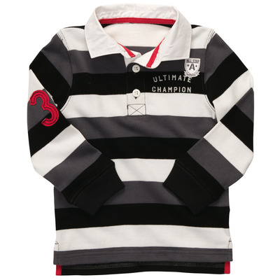 Long-Sleeve Striped Rugby Polo, OshKosh, 