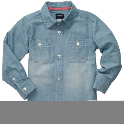 Long-Sleeve Chambray Top, Carters, 