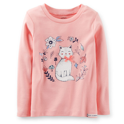Shimmer Kitty Tee, Carters, 