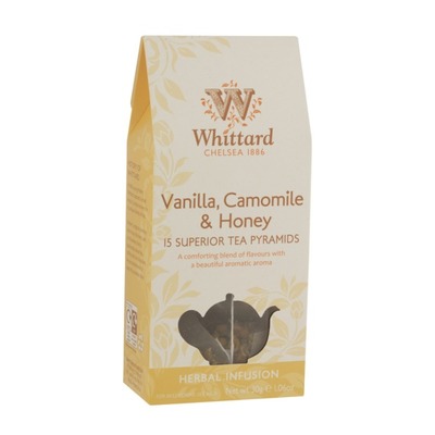 Vanilla, Camomile & Honey Large Leaf Teabags, whittard, 
