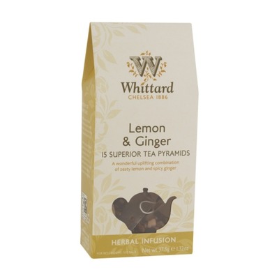 Lemon & Ginger Large Leaf Teabags, whittard, 