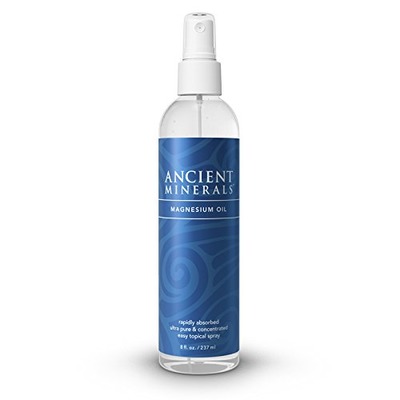 Ancient Minerals Magnesium Oil Spray 8 oz - Pure Genuine Zechstein Magnesium Chloride Supplement - Best Topical Skin Application for Dermal Absorption, Amazon, 