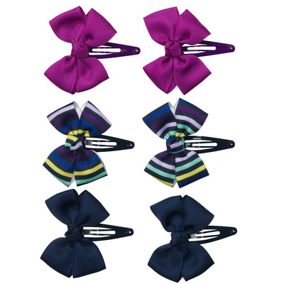 6-Pack Grosgrain Bow Clips, OshKosh, 