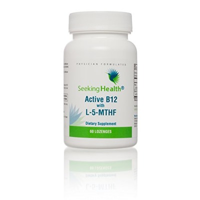 Seeking Health | Active B12 Lozenge with L-5 MTHF | Vitamin B12 Supplement | Methylfolate | 60 Lozenges, Amazon, 