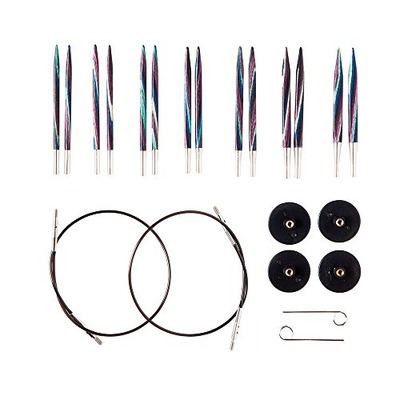 Knit Picks Options Foursquare Short Interchangeable Knitting Needles Set - US 4-10, Amazon, США
