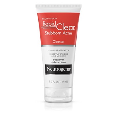 Neutrogena Rapid Clear Stubborn Acne Cleanser, 5 Oz, Amazon, 