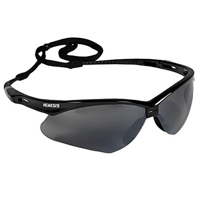 Jackson Safety V30 Nemesis Safety Glasses (25688), Smoke Mirror with Black Frame, 12 Pairs/Case, Amazon, 