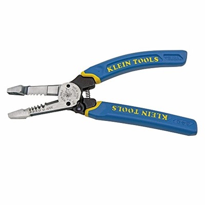 Wire Cutter and Wire Stripper, Cuts Solid Wire and Stranded Wire, with Screw Shearing Klein Tools K12055, Amazon, 