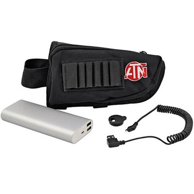 ATN Power Weapon Kit 20,000mAh Battery Pack w/USB Connector, provides up to 22 hrs of continuous use, Amazon, 