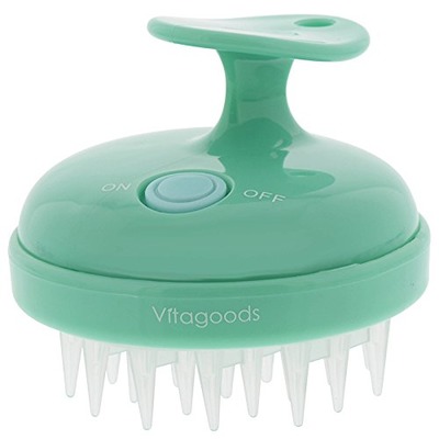 Vitagoods Scalp Massaging Shampoo Brush, Lucite Green, Amazon, 