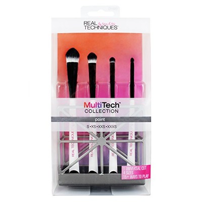Real Techniques--MultiTech Small Point Set--Makeup Brush Set--For Application of Cream, Liquid, Powder or Mineral Eye Makeup, Amazon, 